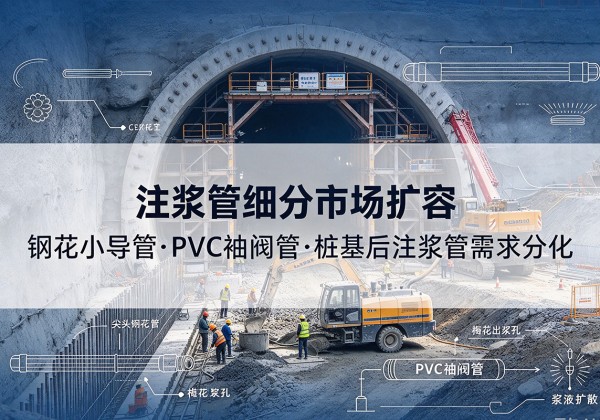 泌阳注浆管细分市场扩容，隧道钢花小导管、PVC 袖阀管、桩基后注浆管需求分化